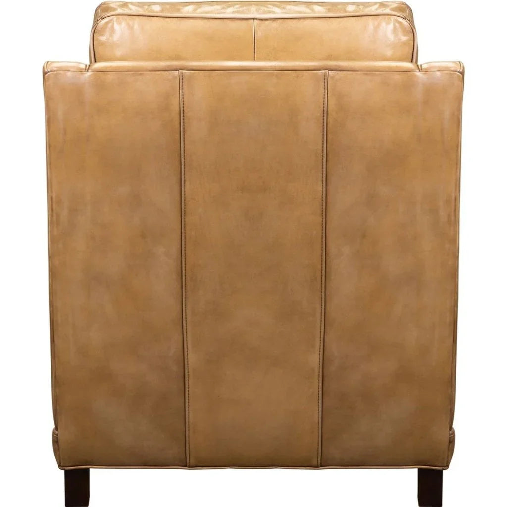 Josie Leather In Bedford Branston Chair - LOOMLAN - Olivia + Quinn - Club Chairs