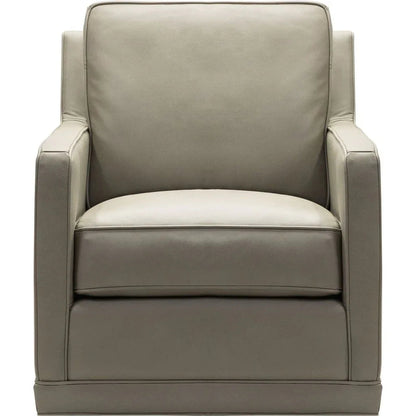 Josie Leather Modern Comfort Swivel Chair - LOOMLAN - Olivia + Quinn - Club Chairs