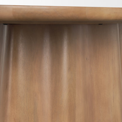 Jovani Wooden Oval Dining Table-Dining Tables-Mercana-LOOMLAN