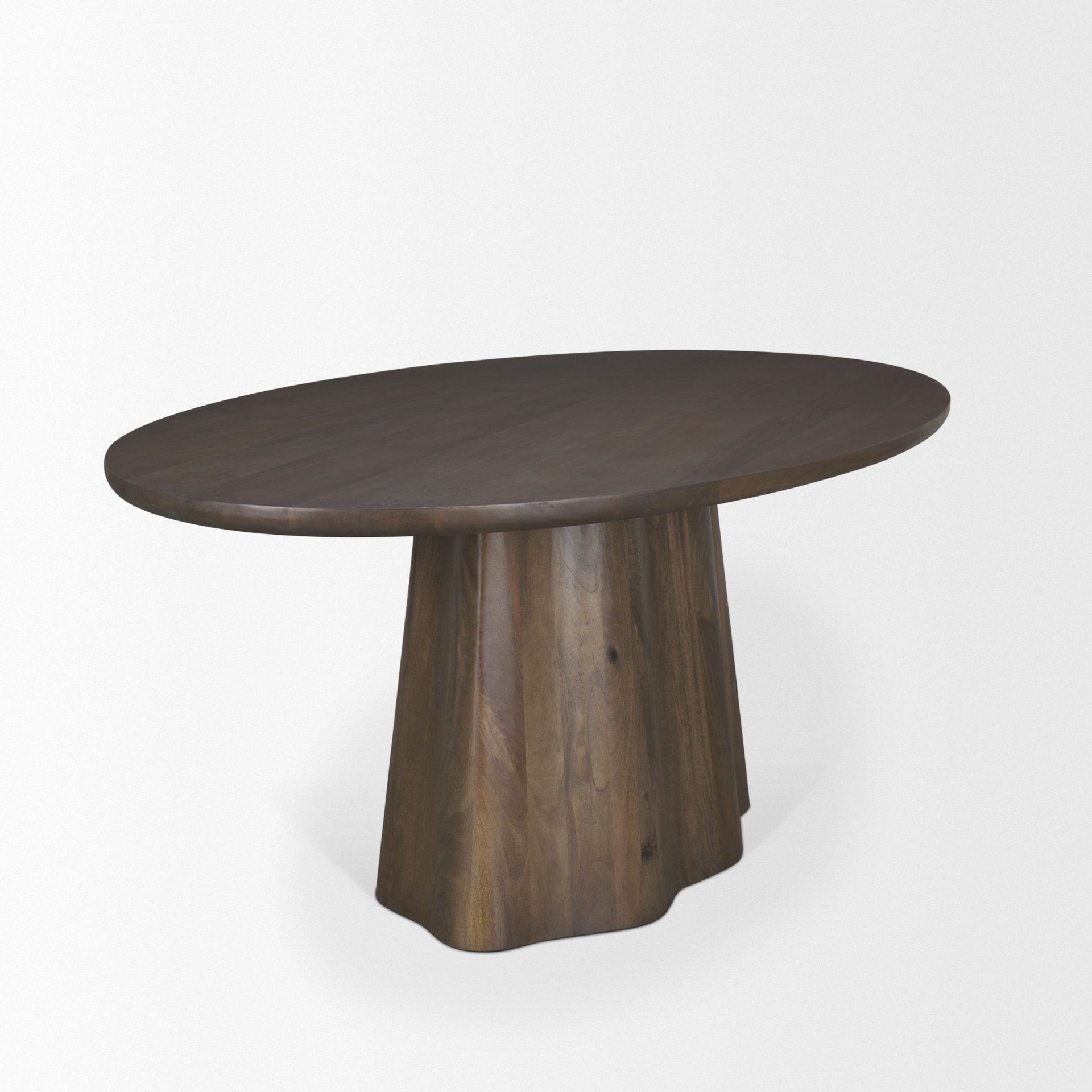 Jovani Wooden Oval Dining Table-Dining Tables-Mercana-LOOMLAN