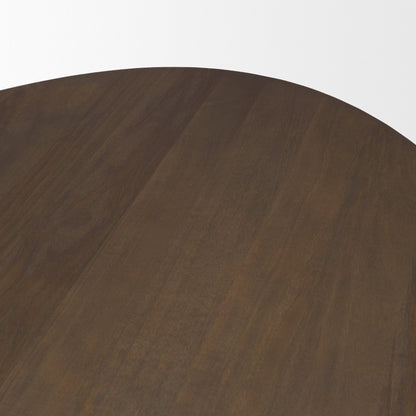 Jovani Wooden Oval Dining Table-Dining Tables-Mercana-LOOMLAN