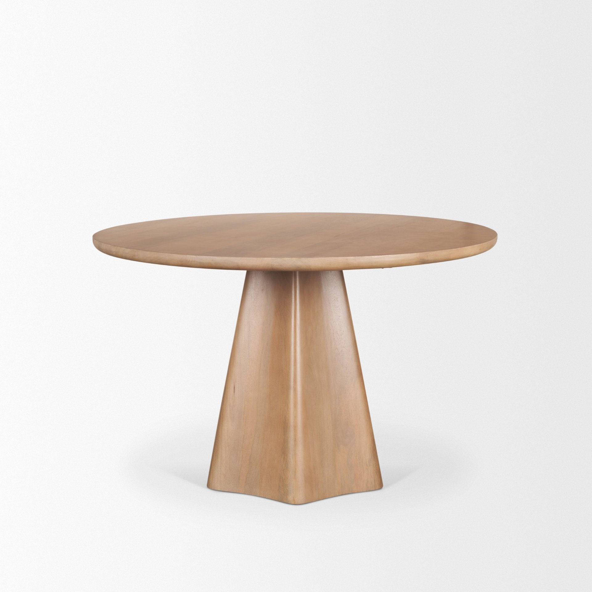 Jovani Wooden Round Dining Table-Dining Tables-Mercana-LOOMLAN