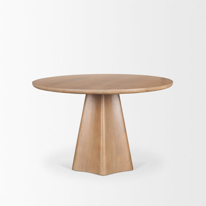 Jovani Wooden Round Dining Table-Dining Tables-Mercana-LOOMLAN