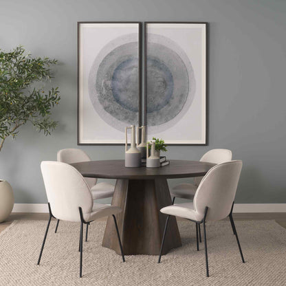Jovani Wooden Round Dining Table-Dining Tables-Mercana-LOOMLAN
