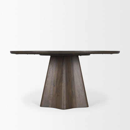 Jovani Wooden Round Dining Table-Dining Tables-Mercana-LOOMLAN