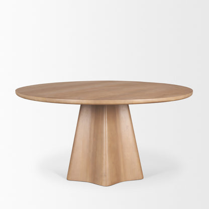 Jovani Wooden Round Dining Table-Dining Tables-Mercana-LOOMLAN