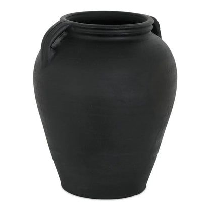 Jovi Black Terracotta Greco - Roman Design Vase - LOOMLAN - Moe's Home - Vases & Jars