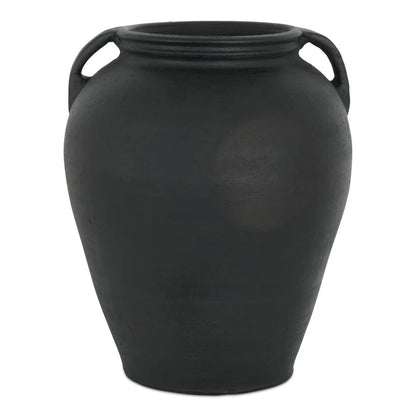 Jovi Black Terracotta Greco - Roman Design Vase - LOOMLAN - Moe's Home - Vases & Jars