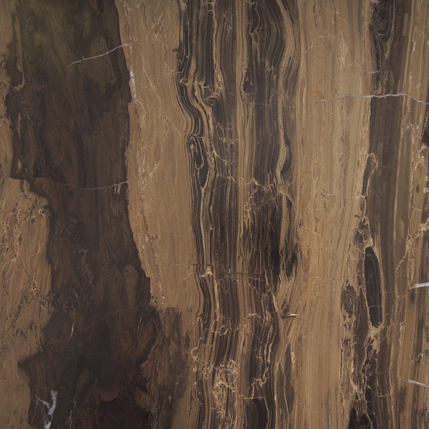 Jovia Cappuccino Marble Top Round Side Table