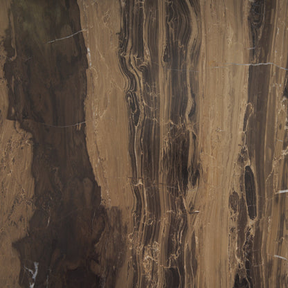 Jovia Cappuccino Marble Top Round Side Table