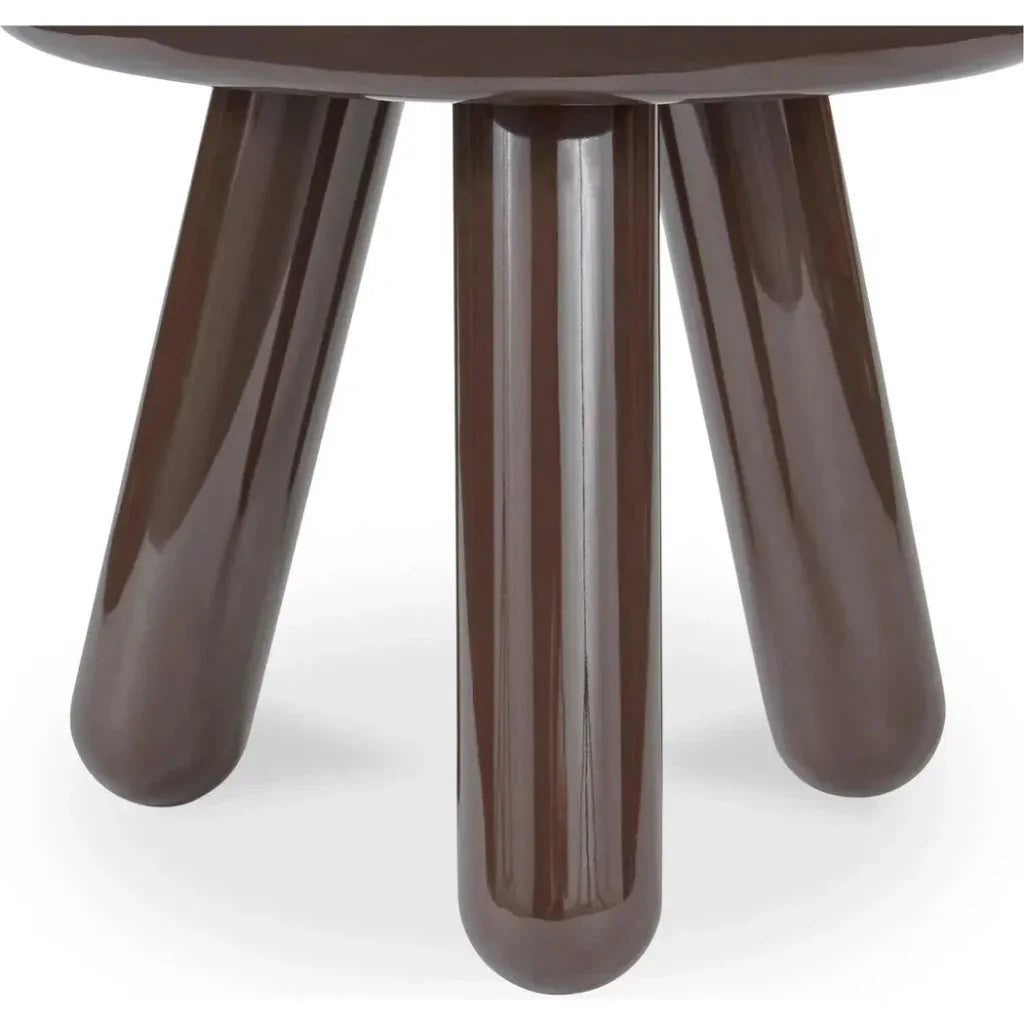 Joy Wood and Metal Round Accent Table - LOOMLAN - Moe's Home - Side Tables