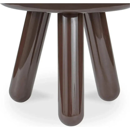 Joy Wood and Metal Round Accent Table - LOOMLAN - Moe's Home - Side Tables