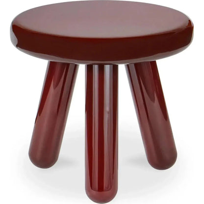 Joy Wood and Metal Round Accent Table - LOOMLAN - Moe's Home - Side Tables