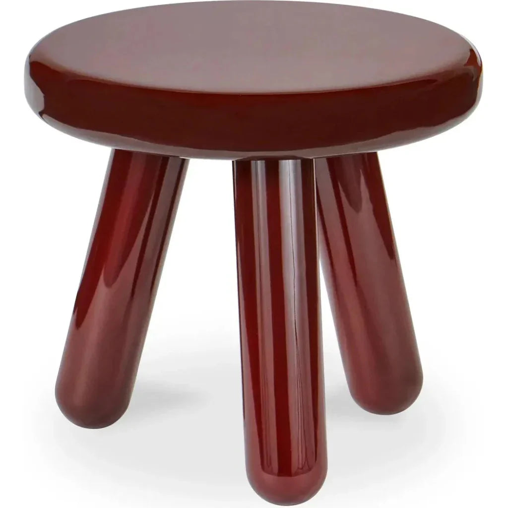 Joy Wood and Metal Round Accent Table - LOOMLAN - Moe's Home - Side Tables