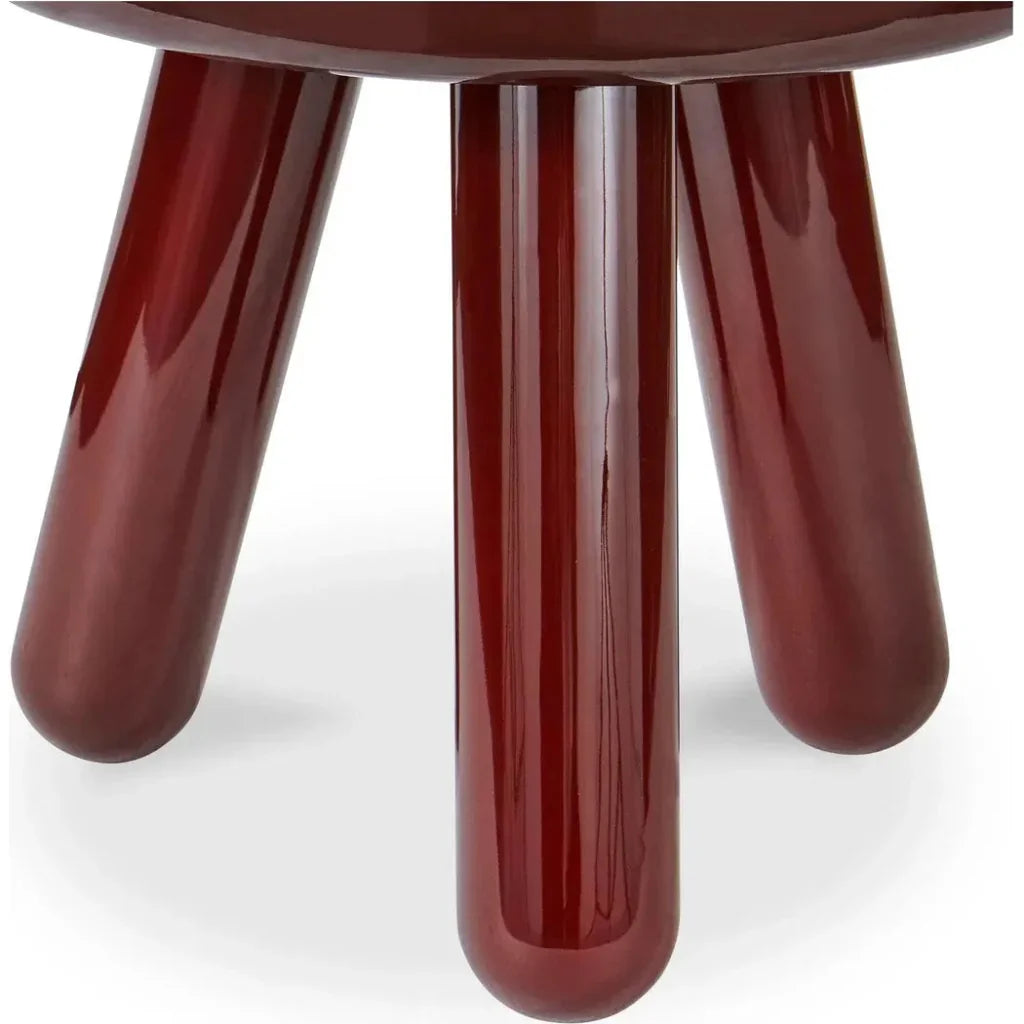 Joy Wood and Metal Round Accent Table - LOOMLAN - Moe's Home - Side Tables