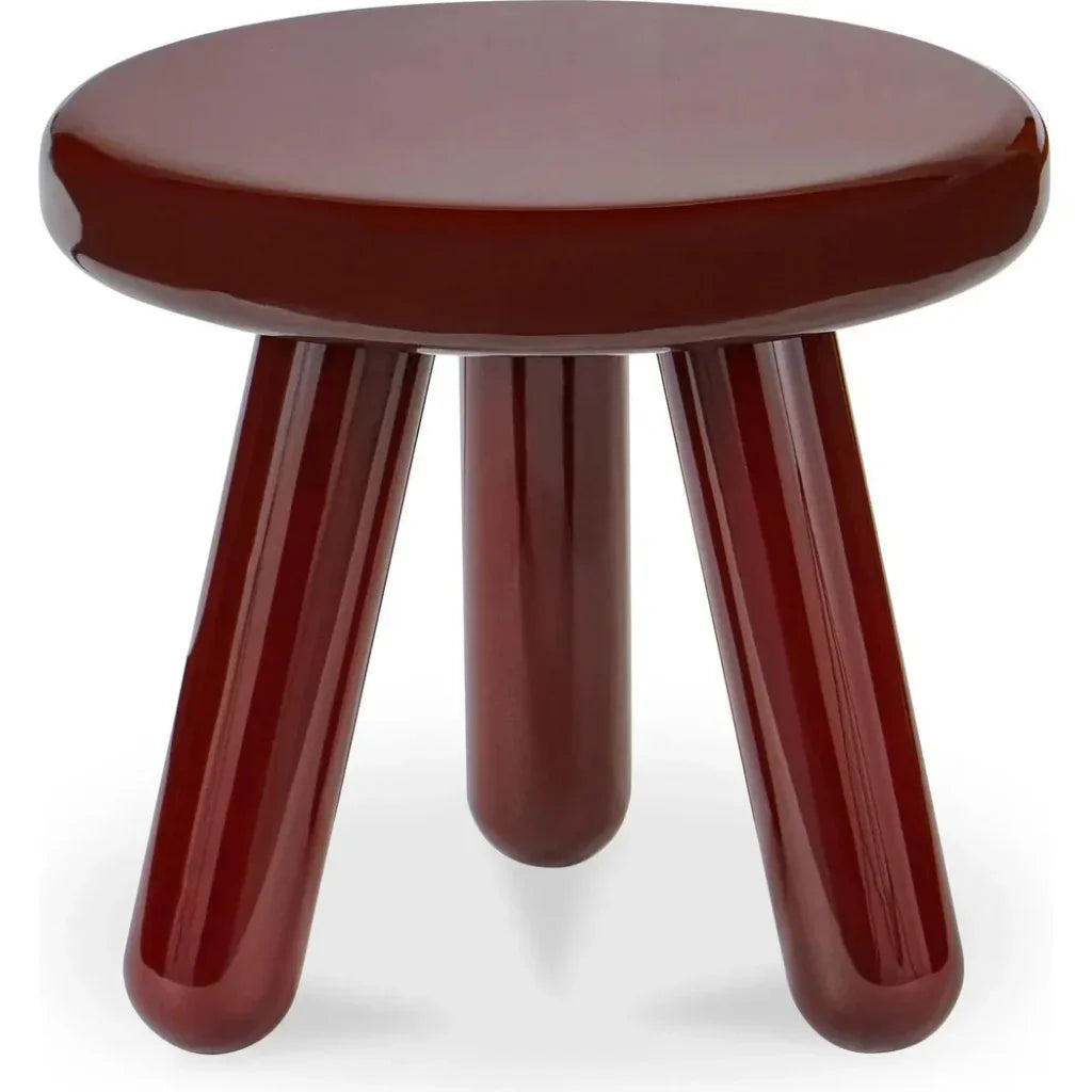Joy Wood and Metal Round Accent Table - LOOMLAN - Moe's Home - Side Tables