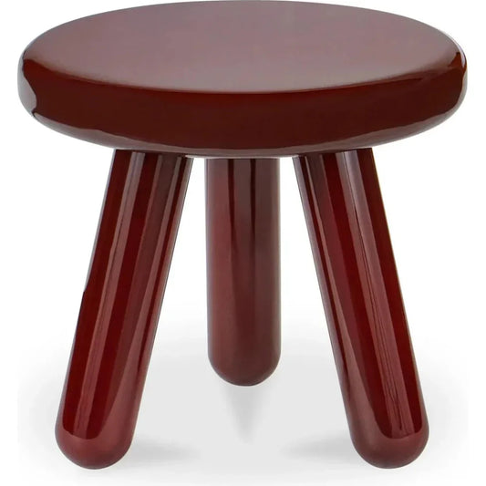 Joy Wood and Metal Round Accent Table - LOOMLAN - Moe's Home - Side Tables