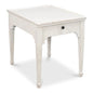 Jude Bungalow Pine White Rectangular Side Table - LOOMLAN - Sarreid - Side Tables