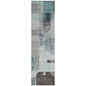 Jude Teal Washable Indoor-Outdoor Rug-Outdoor Rugs-LOOMLAN Rugs-2'3" x 7'6"-LOOMLAN