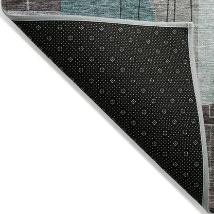 Jude Teal Washable Indoor-Outdoor Rug-Outdoor Rugs-LOOMLAN Rugs-LOOMLAN