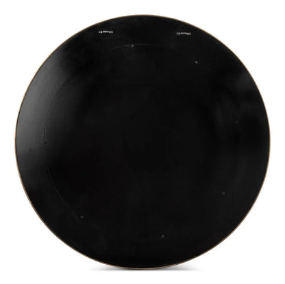 Judith Leather Warpped Round Wall Mirror - LOOMLAN - Sarreid - Wall Mirrors