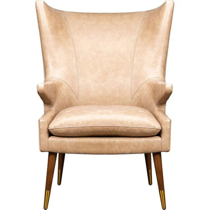 Judy Leather In Collins Celadon Chair - LOOMLAN - Olivia + Quinn - Club Chairs
