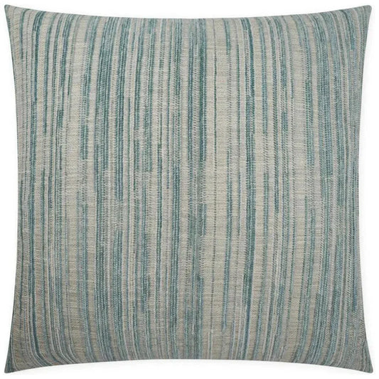 Julep Mist Stripes Teal Large Throw Pillow Insert - LOOMLAN - D.V. Kap - Throw Pillows