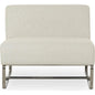Jules Performance Fabric Outdoor Accent Chair Aluminium Leg-Outdoor Accent Chairs-Moe's Home-Flecked Beige-LOOMLAN