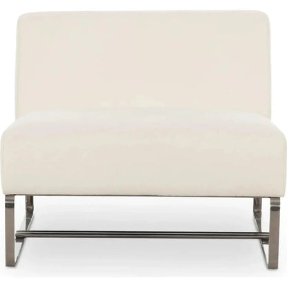 Jules Performance Fabric Outdoor Accent Chair Aluminium Leg-Outdoor Accent Chairs-Moe's Home-Off white-LOOMLAN