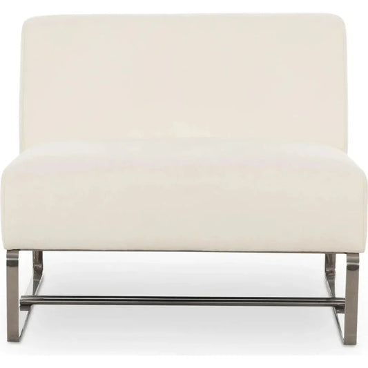 Jules Performance Fabric Outdoor Accent Chair Aluminium Leg-Outdoor Accent Chairs-Moe's Home-Off white-LOOMLAN