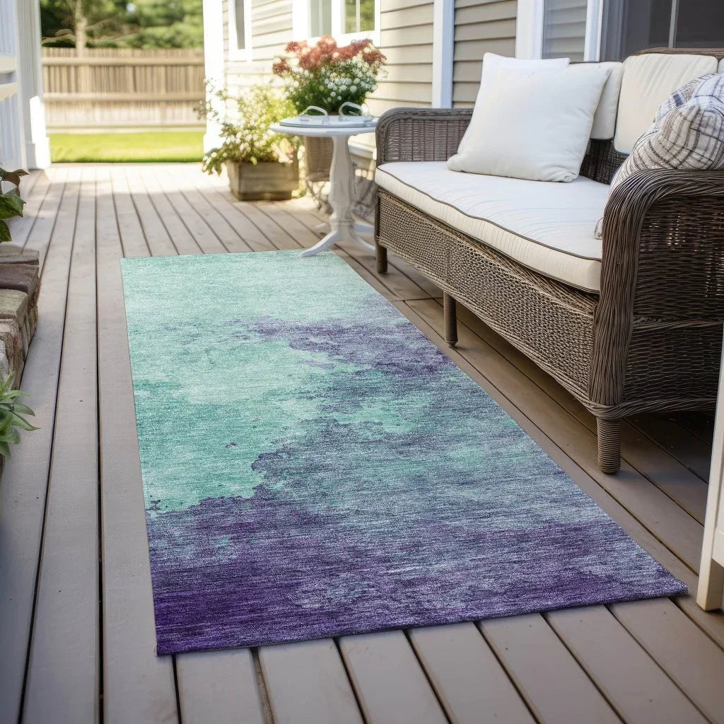 Julian Blue Washable Indoor - Outdoor Rug - LOOMLAN - LOOMLAN Rugs - Outdoor Rugs
