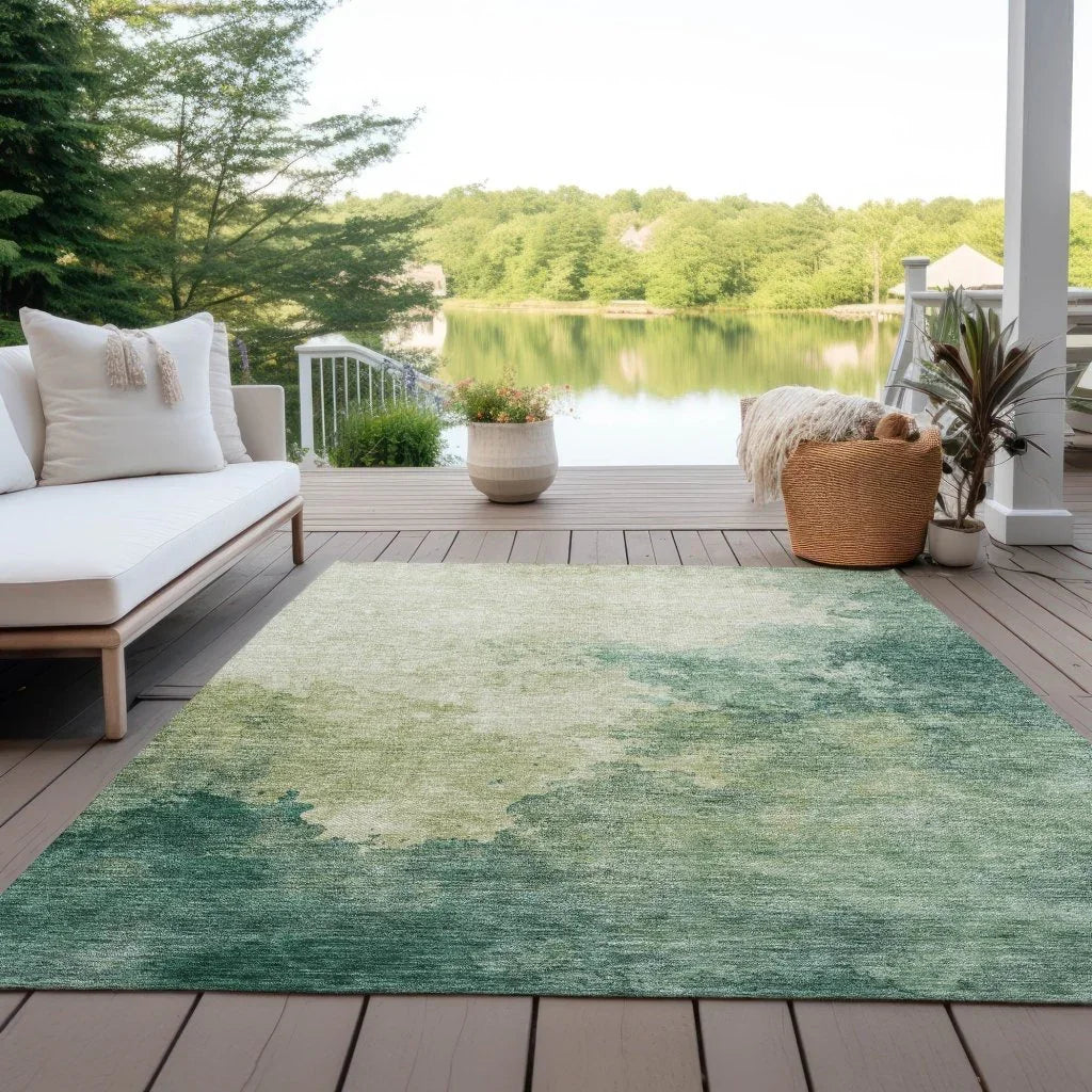 Julian Green Washable Indoor - Outdoor Rug - LOOMLAN - LOOMLAN Rugs - Outdoor Rugs