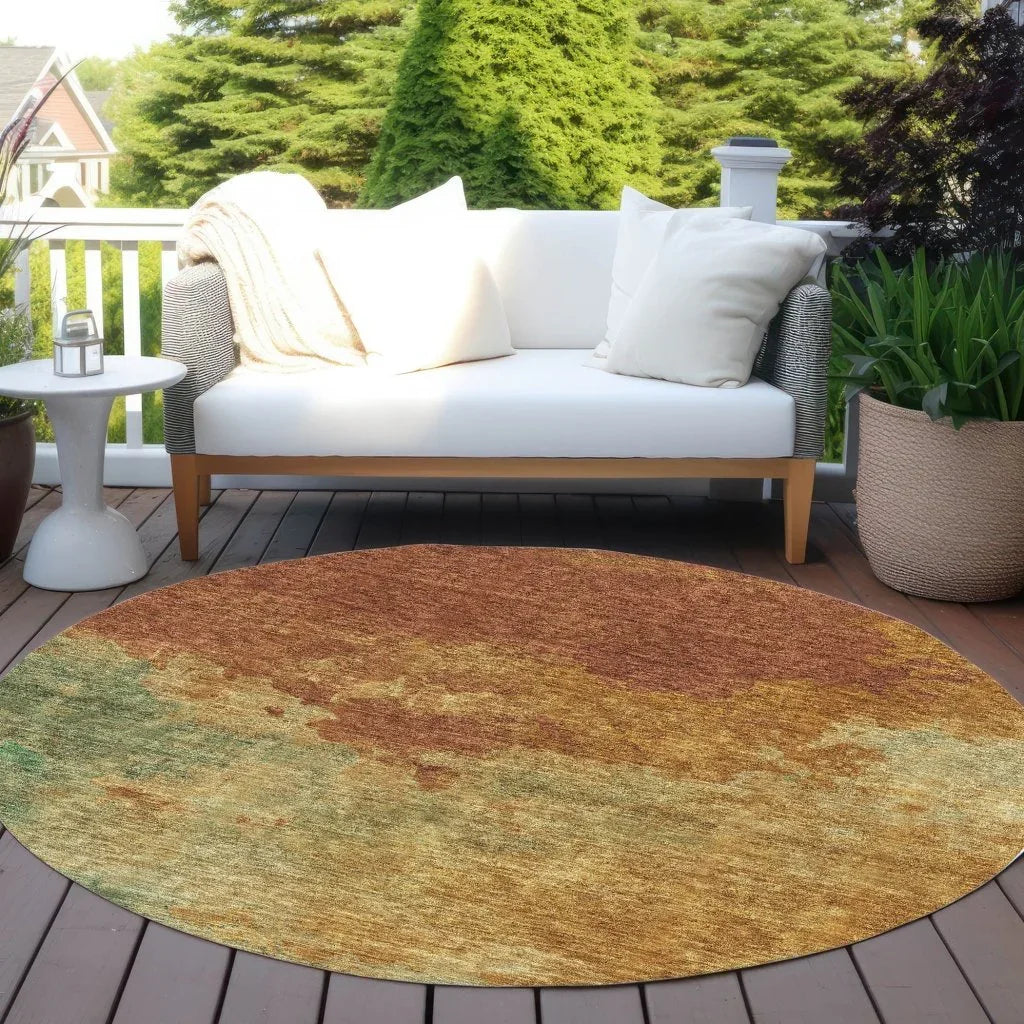 Julian Orange Washable Indoor - Outdoor Rug - LOOMLAN - LOOMLAN Rugs - Outdoor Rugs
