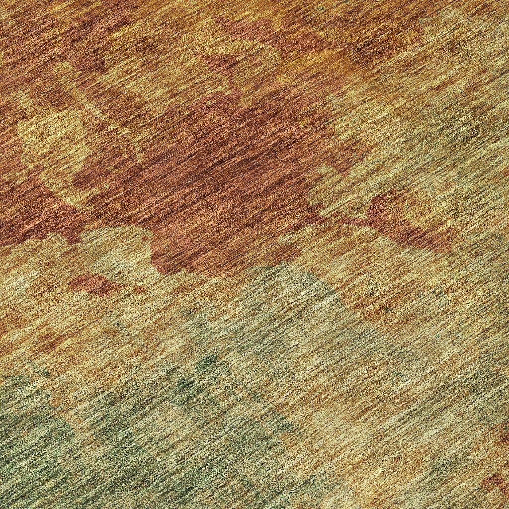 Julian Orange Washable Indoor - Outdoor Rug - LOOMLAN - LOOMLAN Rugs - Outdoor Rugs