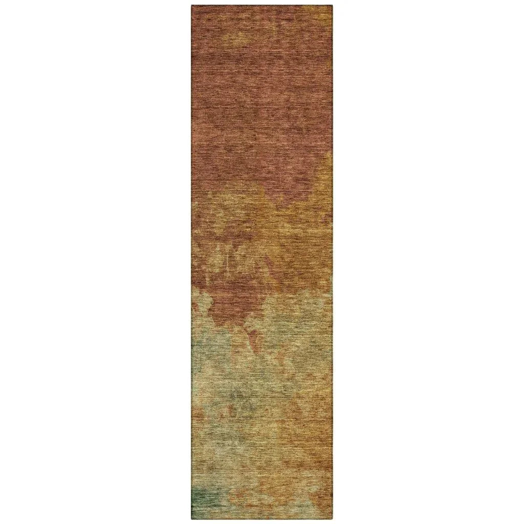 Julian Orange Washable Indoor - Outdoor Rug - LOOMLAN - LOOMLAN Rugs - Outdoor Rugs