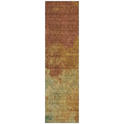 Julian Orange Washable Indoor - Outdoor Rug - LOOMLAN - LOOMLAN Rugs - Outdoor Rugs