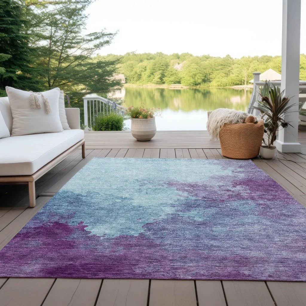 Julian Sky Washable Indoor - Outdoor Rug - LOOMLAN - LOOMLAN Rugs - Outdoor Rugs