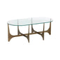 Juliane Coffee Table With Glass Top Base - LOOMLAN - SUNPAN - Coffee Tables