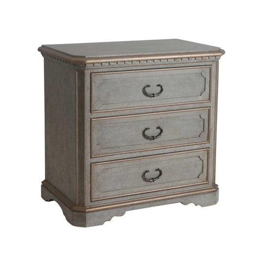 Julien Three Drawer Wood Nightstand - LOOMLAN - Peninsula Home - Nightstands