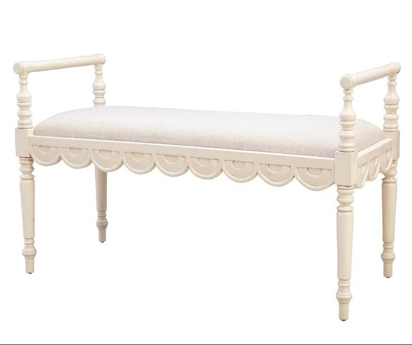 Juliet Performance Linen Bedroom Bench - LOOMLAN - Furniture Classics - Bedroom Benches