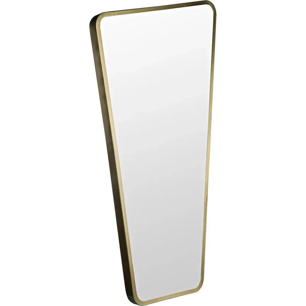 Juliet Steel Vertical Mirror With Brass - LOOMLAN - Noir - Wall Mirrors