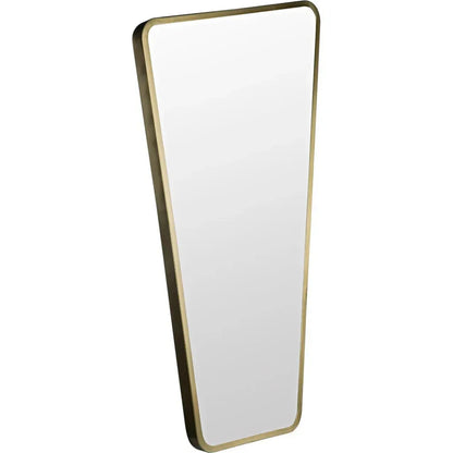 Juliet Steel Vertical Mirror With Brass - LOOMLAN - Noir - Wall Mirrors