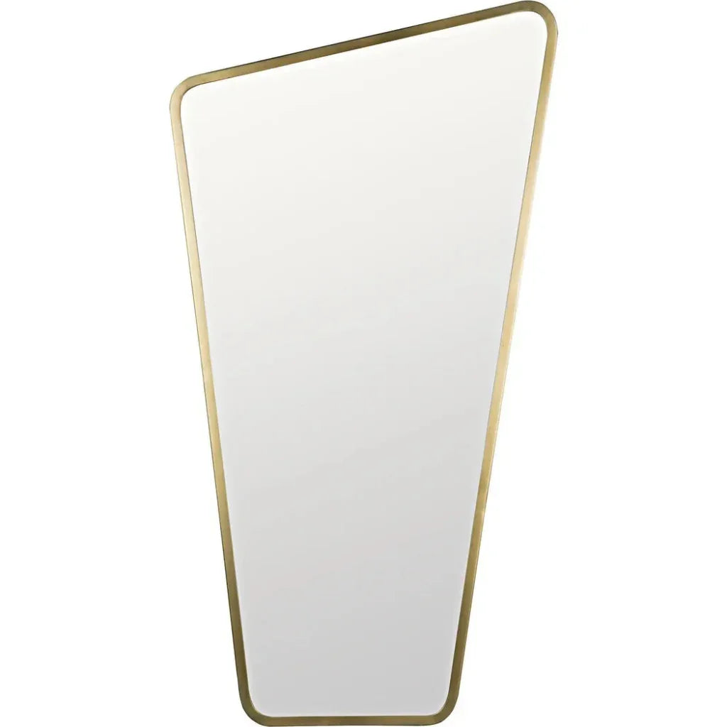 Juliet Steel Vertical Mirror With Brass - LOOMLAN - Noir - Wall Mirrors