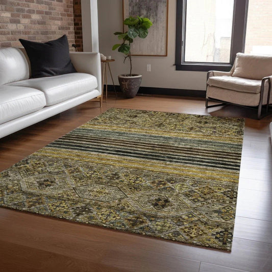 Julissara Gray Washable Indoor - Outdoor Rug - LOOMLAN - LOOMLAN Rugs - Outdoor Rugs