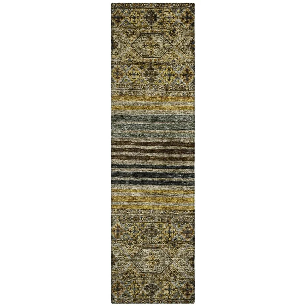 Julissara Gray Washable Indoor - Outdoor Rug - LOOMLAN - LOOMLAN Rugs - Outdoor Rugs