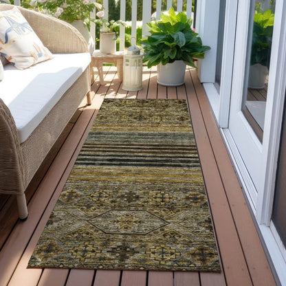 Julissara Gray Washable Indoor - Outdoor Rug - LOOMLAN - LOOMLAN Rugs - Outdoor Rugs