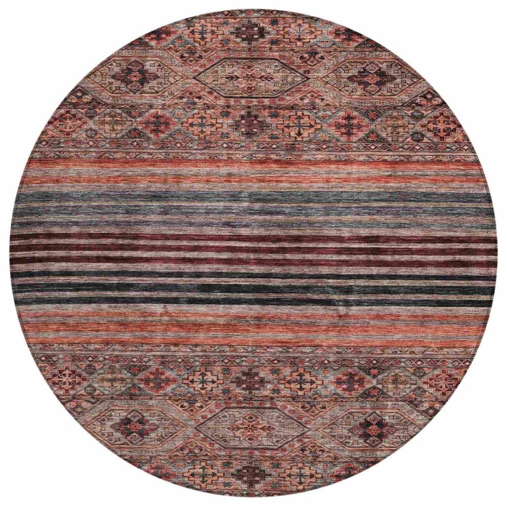 Julissara Orange Washable Indoor - Outdoor Rug - LOOMLAN - LOOMLAN Rugs - Outdoor Rugs