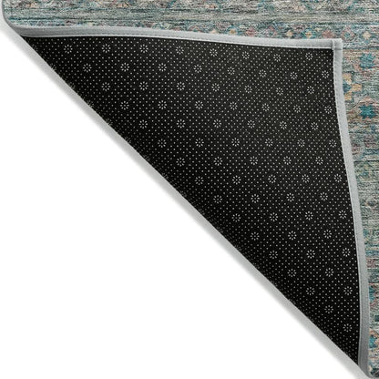Julissara Teal Washable Indoor - Outdoor Rug - LOOMLAN - LOOMLAN Rugs - Outdoor Rugs
