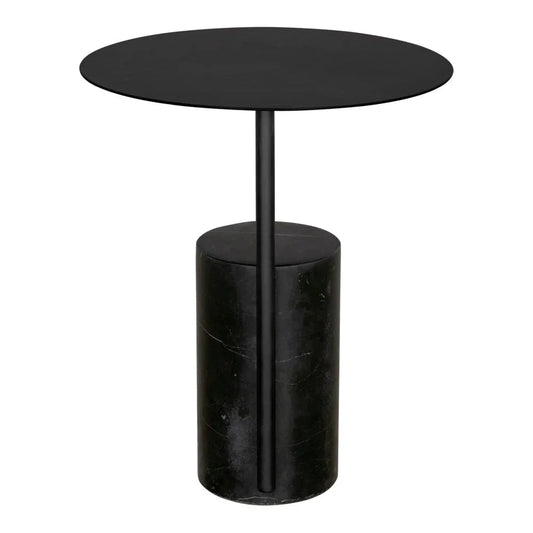Juma Steel Black Side Table - LOOMLAN - Noir - Side Tables