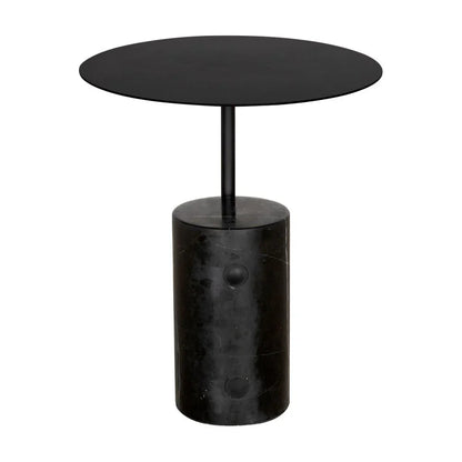 Juma Steel Black Side Table - LOOMLAN - Noir - Side Tables